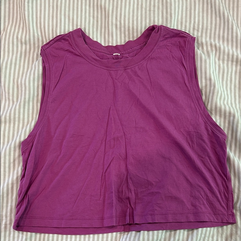 Lululemon All Yours Cropped Cotton Tank